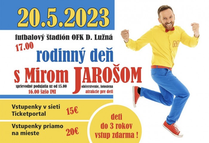 Rodinný deň s Mirom Jarošom | SDEŤMI.com