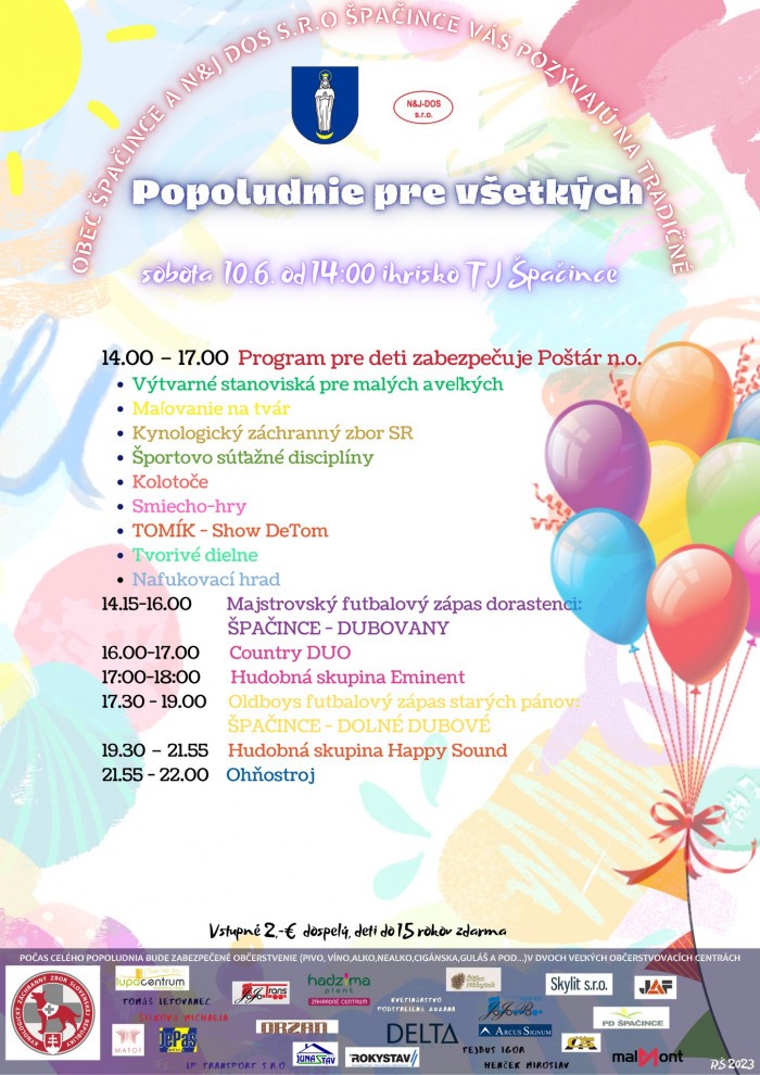Popoludnie pre vsetkych Spacince