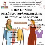 Burza letneho oblecenia v RC Bambulkovo JUL