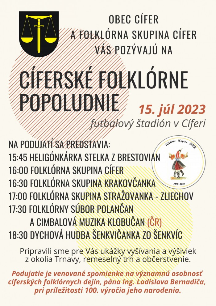 Ciferske folklorne popoludnie 2023