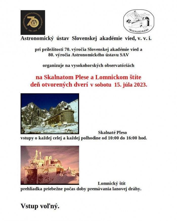 den otvorenych dveri skalante pleso a lomnicky stit full