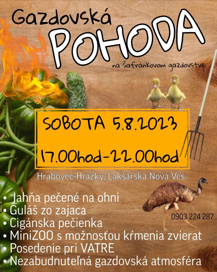 gazdo pohoda safrankovo 5823