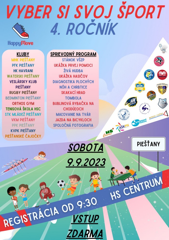vyber si svoj sport PN 9.9.23