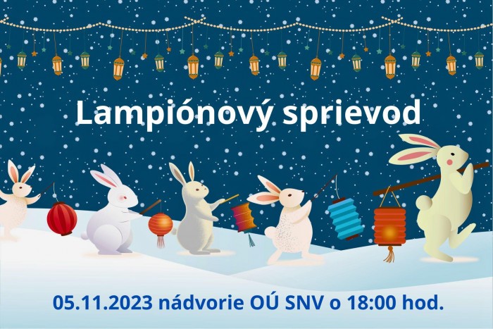 Lampionovy sprievod v Slovenskej Novej Vsi OU SNV