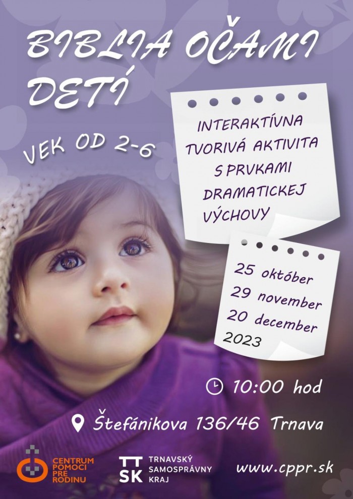 Interaktivna tvoriva aktivita Biblia ocami deti CPPR TT23