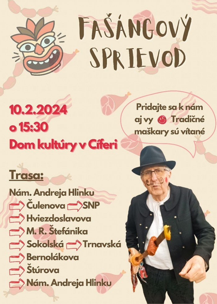 Fasiangovy sprievod Cifer24