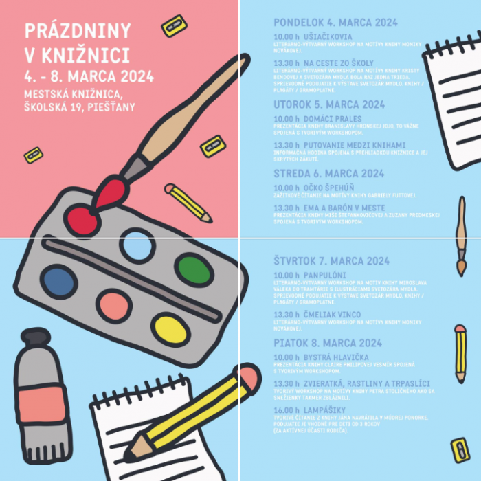 prazdniny kniznica PN