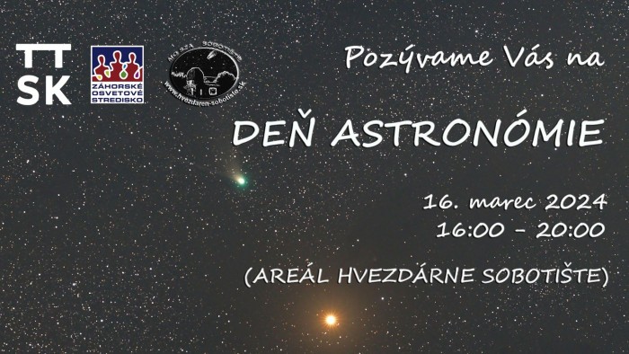 Plagat Den astronomie 2024 Sobotiste