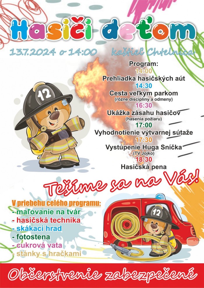 Hasici detom v Chtelnici 13.7.24