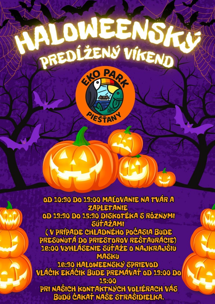 Halloweensky predzeny vikend v Ekoparku