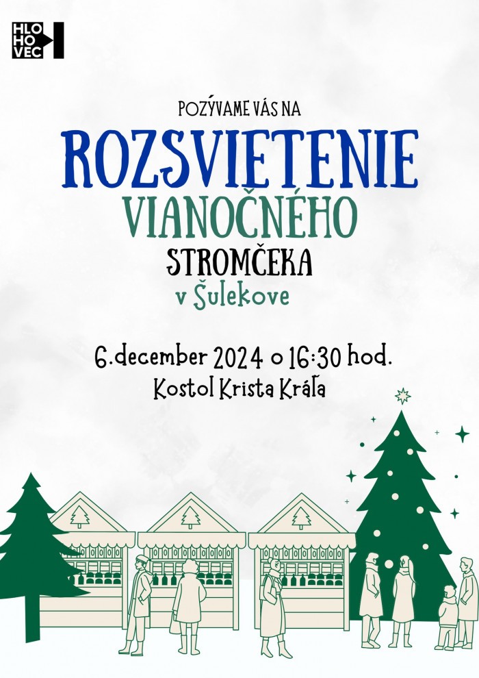 Rozsvietenie vianocneho stromceka v Sulekove