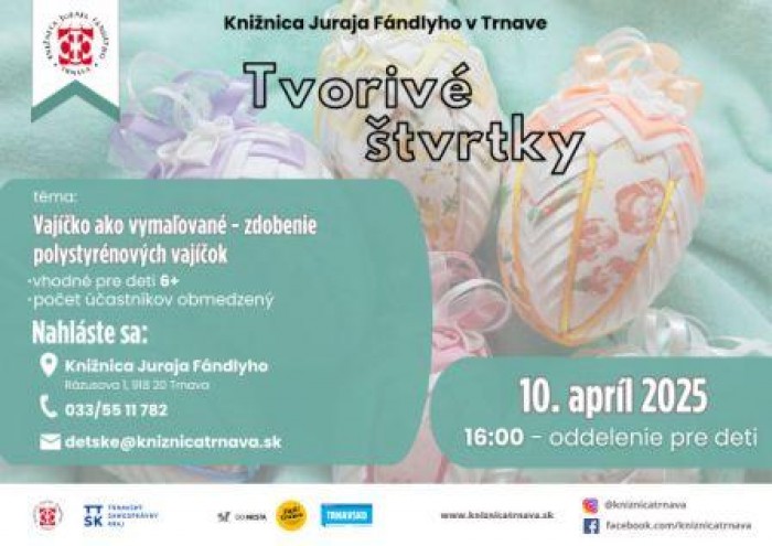 Tvorive stvrtky Vajicko ako malovane