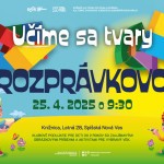 ROZPRAVKOVO Ucime sa tvary 25.4.2025 BANNERY Web SKCaK 1080x449px