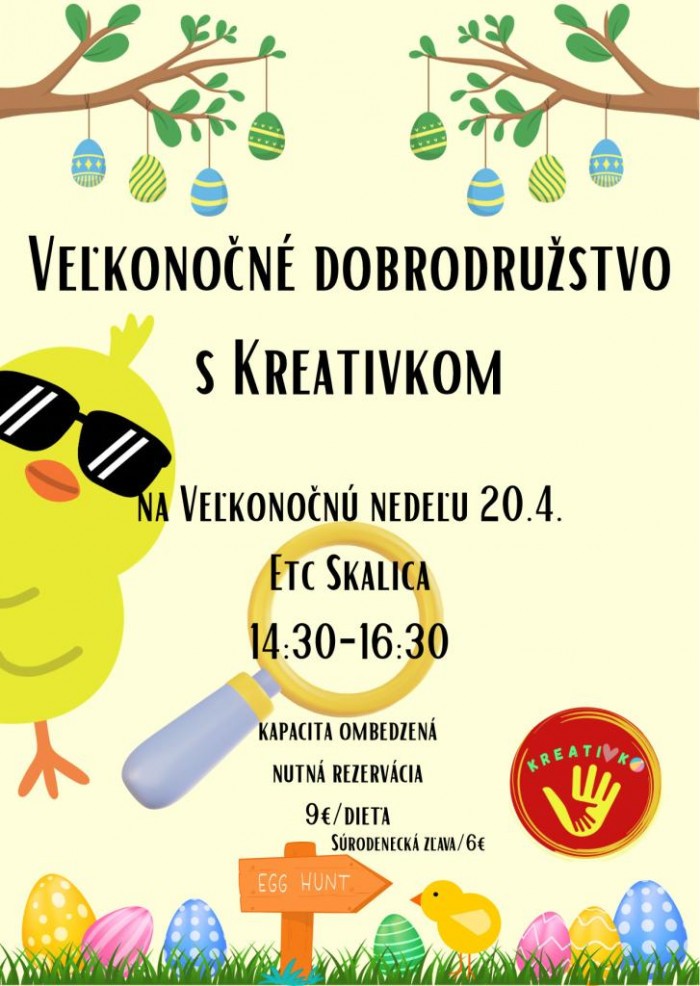 Velkonocne dobrodruzstvo s Kreativkom