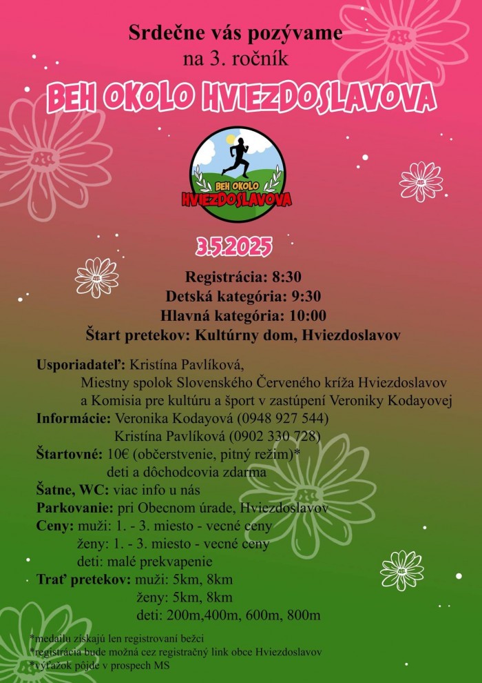 beh okolo hviezdoslavova25