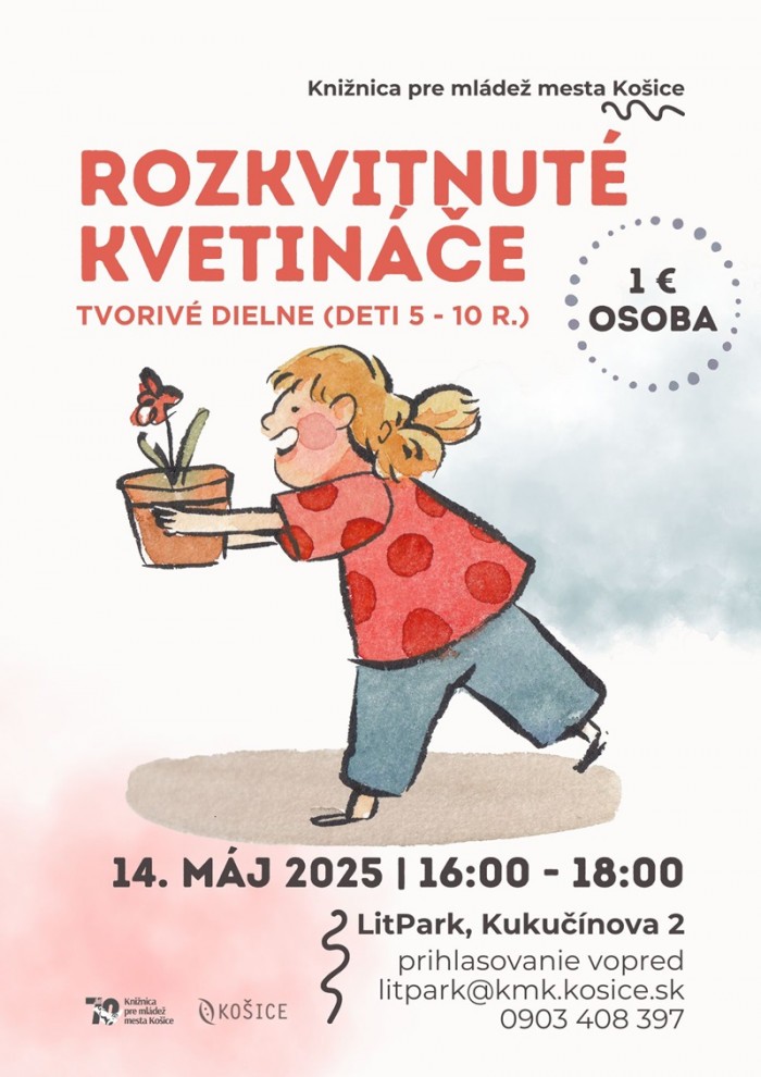 Rozkvitnute kvetinace