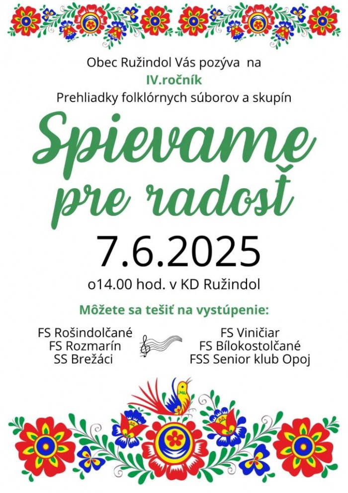 Spievame pre radost