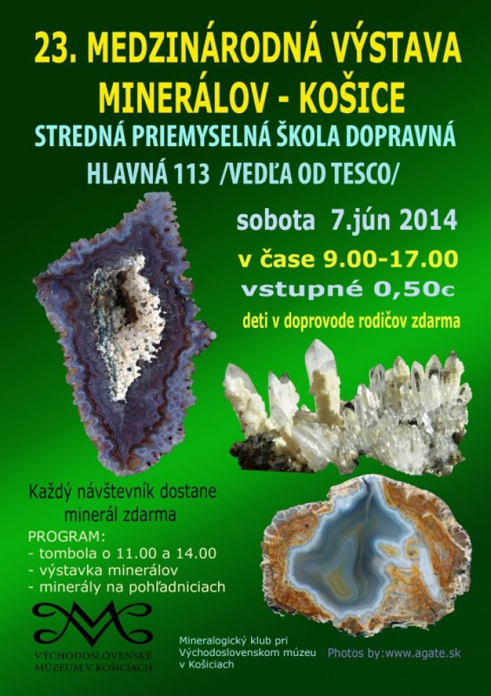 23 medzinarodna vystava mineralov kosiciach