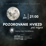 Pozorovanie hviezd tlacova sprava