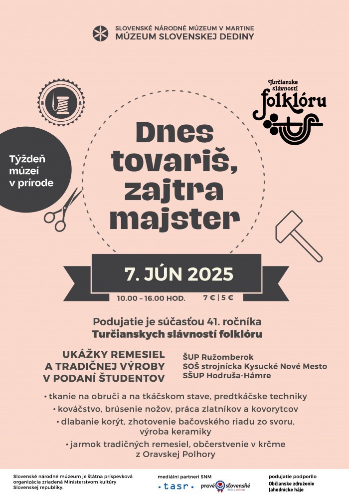 plagat Dnes+tovaris+zajtra+majster+2025