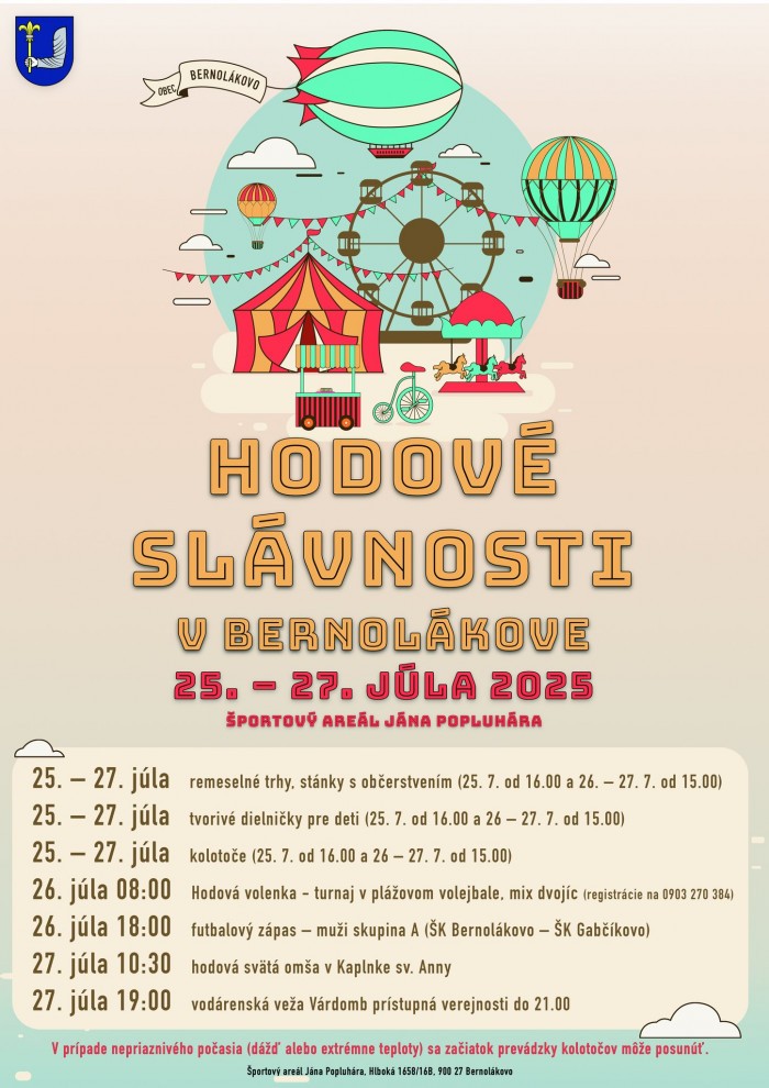 hodove slavnosti Bernolakovo