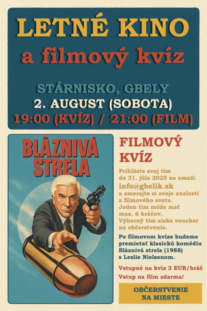 Letne kino a filmovy kviz gbely25