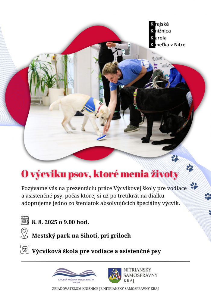 Prezentacia prace vodiacich a asistencnych psov