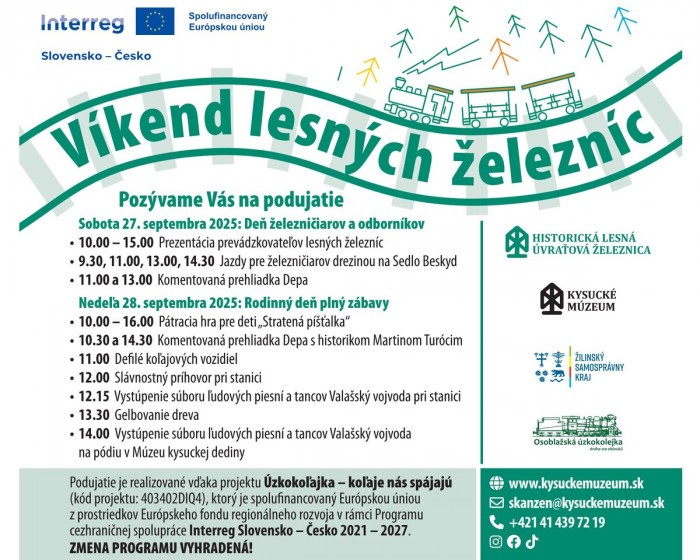 plagat Vikend lesnych zeleznic 2025
