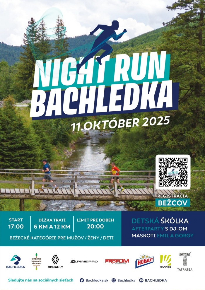 A3 Plagat Night Run Bachledka 2025 oprava
