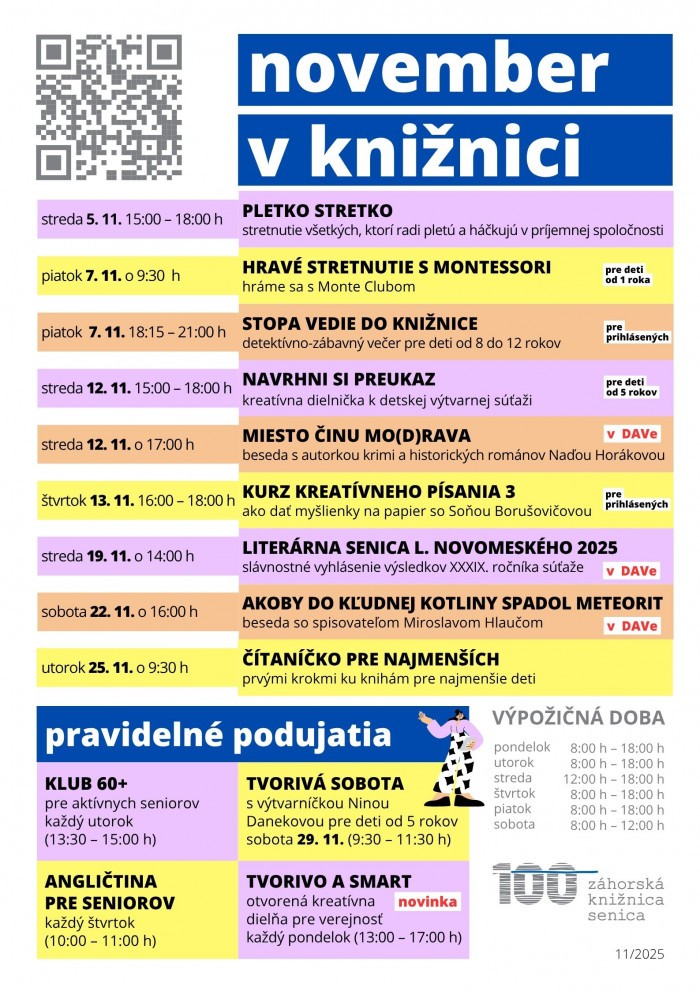 November 2025 program