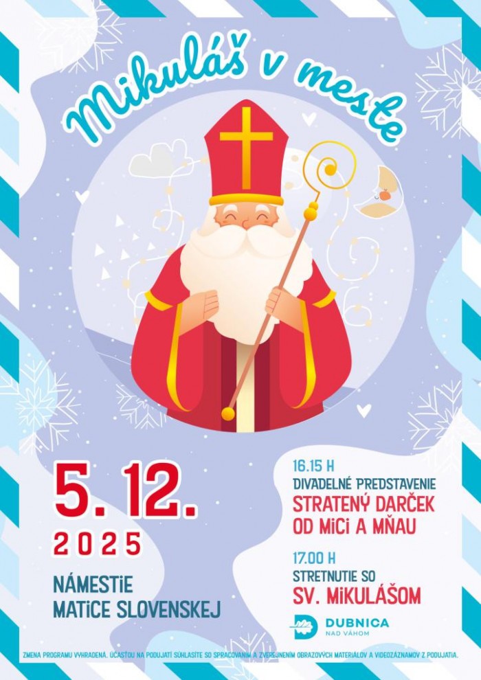 Mikulas v meste 2025 plagat