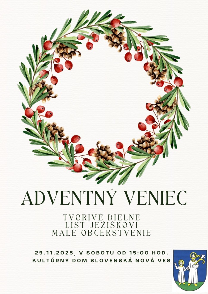 advent veniec slovenska nova ves