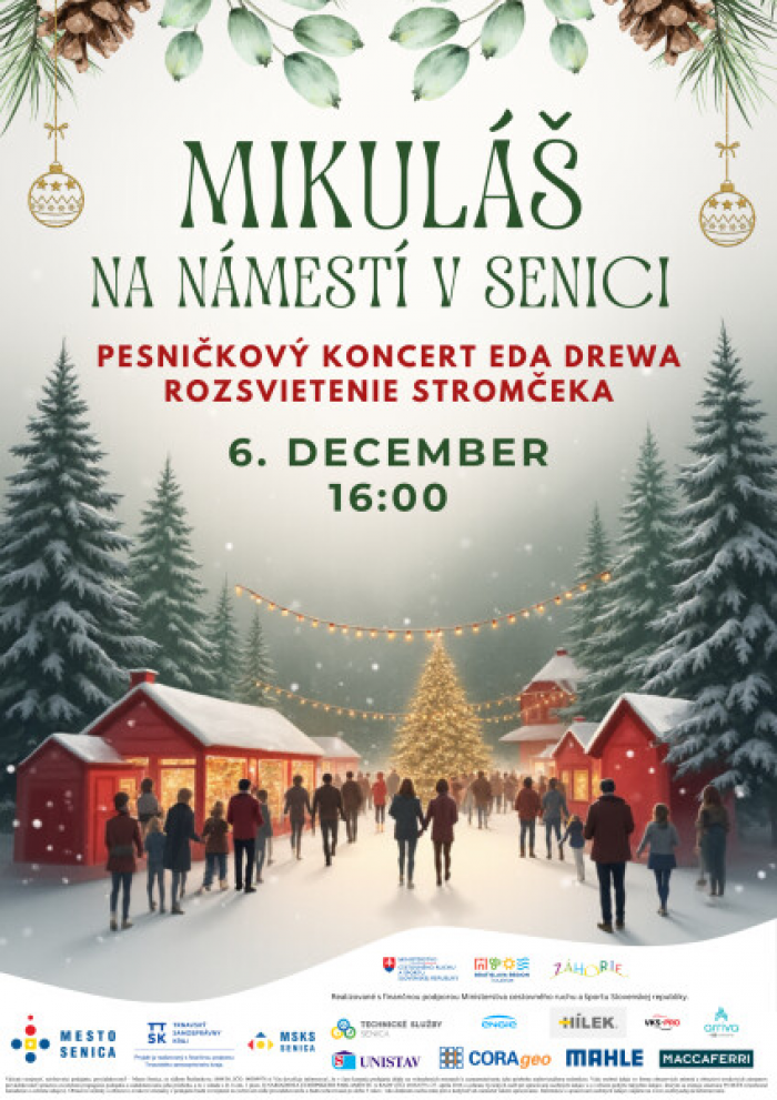 Mikulas na namesti v Senici25