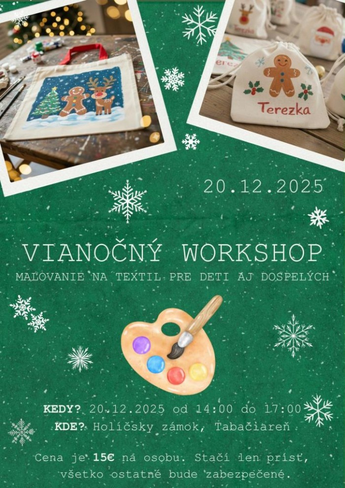 Vianocny workshop Malovanie na textil 201225