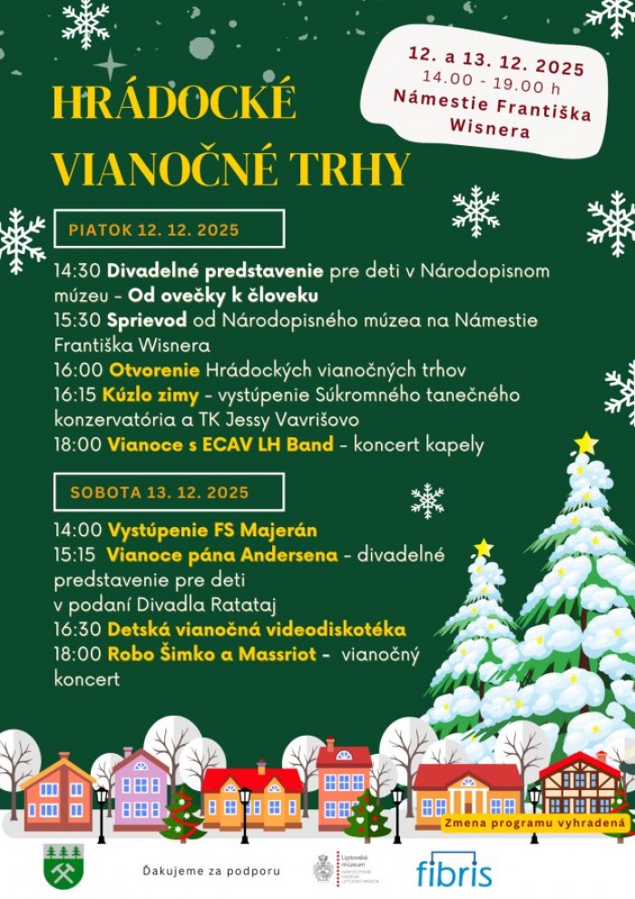 hradocke vianocne trhy 2025