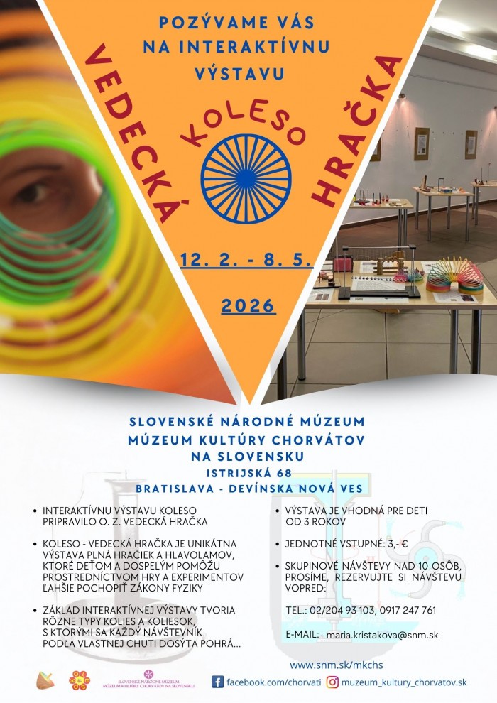 Pozvanie vystava Koleso vedecka hracka SNM MKCHS 2026 1