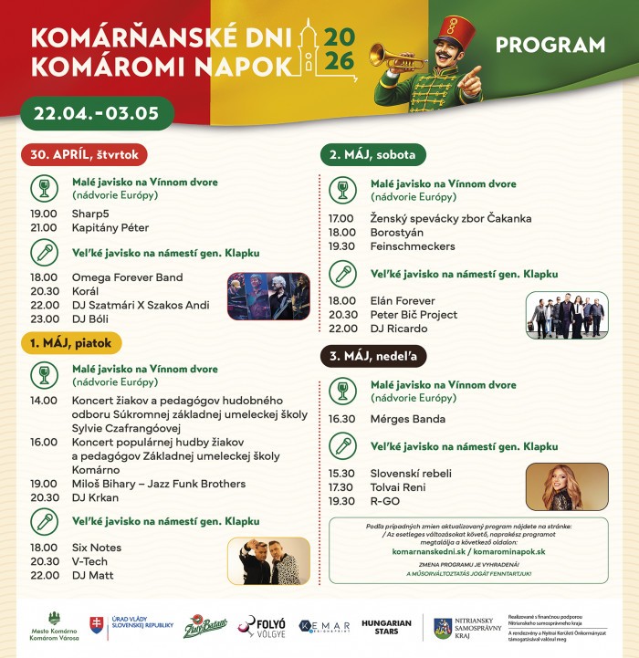 komarnanske dni 2026 sk