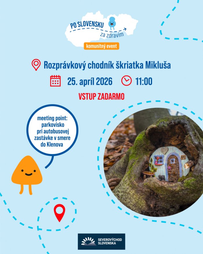 Chodnik skriatka MIklusa vylet Po Slovensku za zdravim