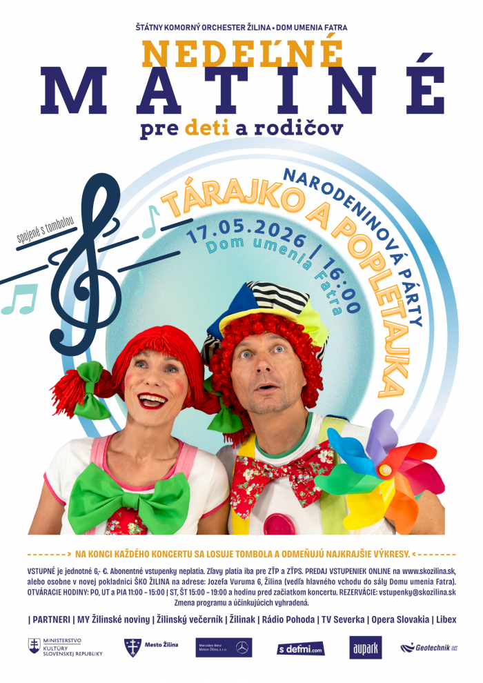 2026 05 17 Matine Tarajko a Popletajka plagat