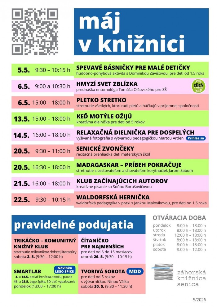 Maj v Zahorskej kniznici