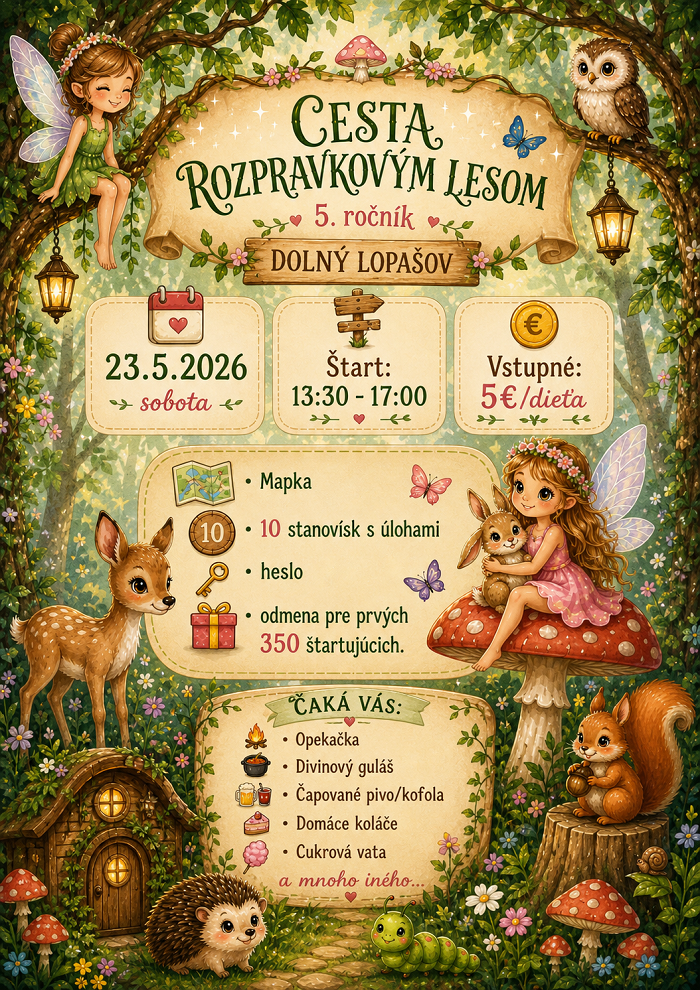 Cesta rozpravkovym lesom vo Vrbovom