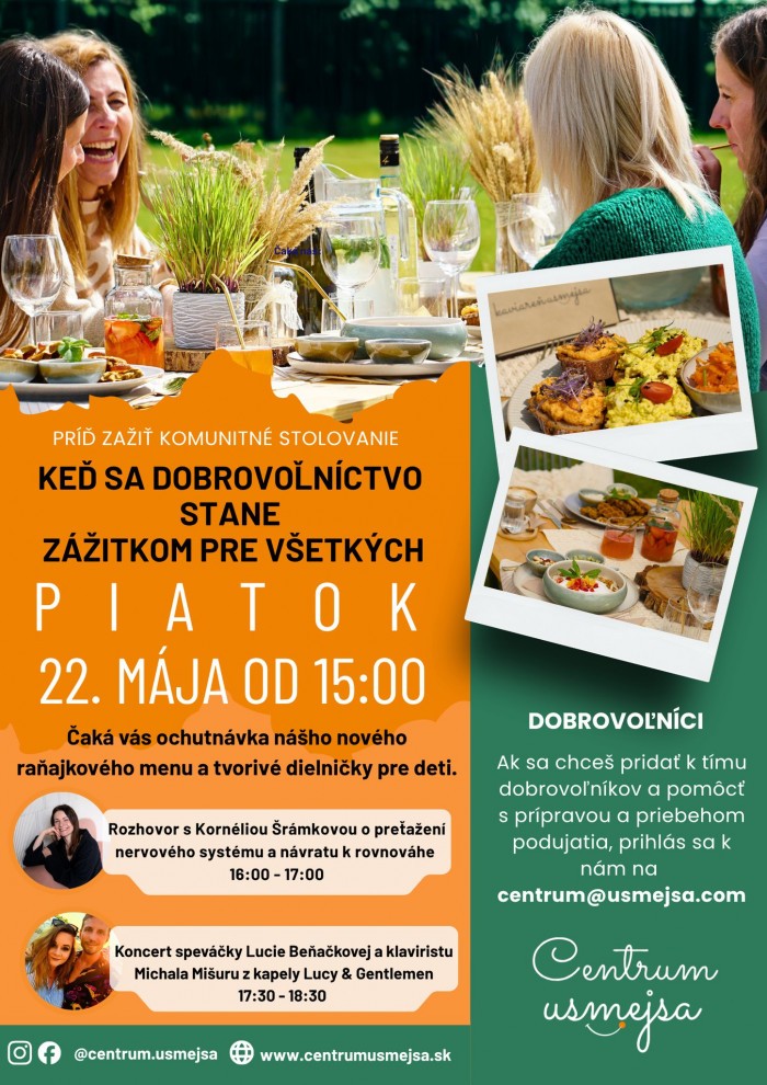 Komunitne stolovanie v Centre Usmejsa