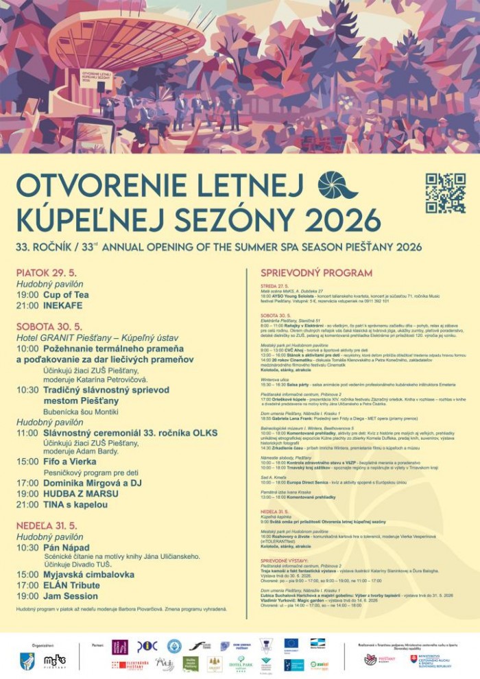 Otvorenie letnej kupelnej sezony 2026